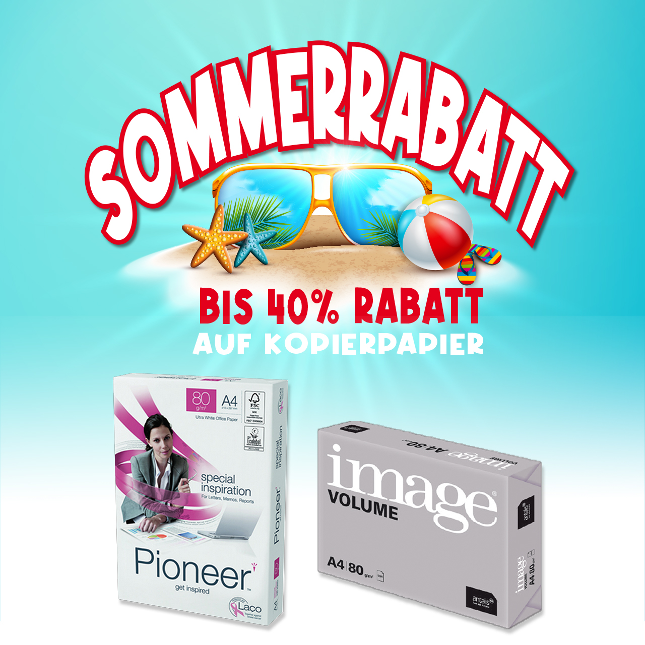 SOMMERRABATT KOPIERPAPIER